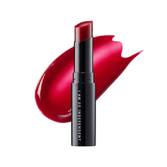 ISOI Bulgarian Rose Lip Treatment Balm Pure Red tube shows dewy, hydrating gloss.