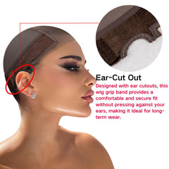 Isshin Beauty lace wig grip cap ear-space design; comfortable wearing experience.