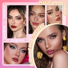 ISTGIFT Lash Clusters Kit realistic fiber closeup showcases natural-feeling lashes.