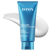 ISTON Collagen Night Wrapping Mask packaging shown for convenient at-home skincare.