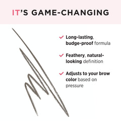 IT Cosmetics Brow Power Micro universal taupe shows adaptive shade for versatile brow color
