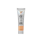 IT Cosmetics CC+ Cream Travel bottle pump with SPF 50+ sun protection.