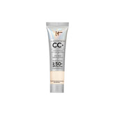 IT Cosmetics CC+ Cream Travel bottle shows portable full-coverage foundation on the go.