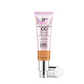 IT Cosmetics CC+ Illumination Tan bottle—a radiant, natural finish for glowing skin.