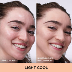 IT Cosmetics CC+ Natural Matte texture close-up highlights oil control for oily skin.