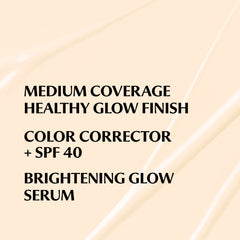 IT Cosmetics CC+ Nude Glow brightening serum texture on skin with luminous look