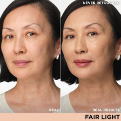 IT Cosmetics CC+ Cream Travel Fair Light application swatch demonstrates color correction pigments at a glance.