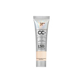 IT Cosmetics CC+ Cream Travel Fair Light packaging shows a compact, portable size for on-the-go coverage.