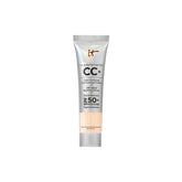 IT Cosmetics CC+ Cream Travel bottle front highlights SPF 50+ protection for all-day wear.