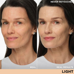 IT Cosmetics CC+ Nude Glow Light swirl on skin showing natural luminous finish
