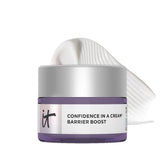 IT Cosmetics Confidence in a Cream Barrier Boost jar delivering barrier hydration for sensitive skin
