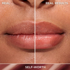 IT Cosmetics Confidence in a Serum Lip Gloss high-shine closeup on lips