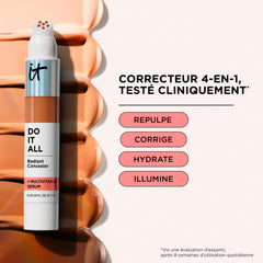 IT Cosmetics Do It All Radiant Concealer vial highlighting long-lasting hydration