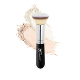 IT Cosmetics Heavenly Luxe Flat Top Buffing Brush #6 close-up of dense bristles for smooth coverage.