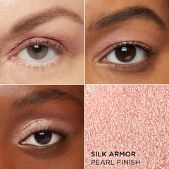 IT Cosmetics swatches on skin show Warm Rose Gold shade and buildable color