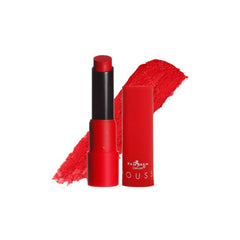 Italia Deluxe Caliente shade in mousse matte lipstick for fiery red payoff and lightweight feel.