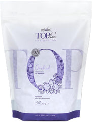Italwax Orchid Jelly Wax bottle demonstrates transparent gel for precise bikini waxing.