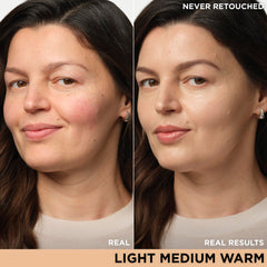 IT Cosmetics CC+ Cream SPF 50 application demonstrates sun protection with a lightweight, skin-tone-matching formula.