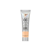 IT Cosmetics CC+ Cream travel tube highlighting portable foundation for all-day coverage on the go.