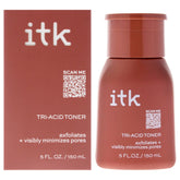 ITK Tri-Acid Toner bottle hero shows oil-free formula for balanced skin.