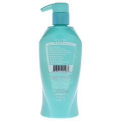 It's a 10 Haircare Blow Dry Miracle Glossing Shampoo closeup—silky shine and detangling ease.