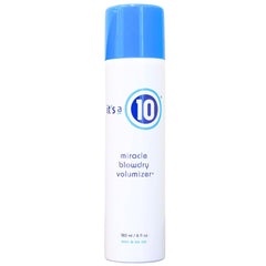 It's A 10 Miracle Blowdry Volumizer bottle demonstrates lightweight volume boost for instant lift.