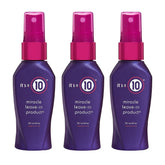 It's a 10 Miracle Leave-In bottle shows shine and frizz control for daily styling