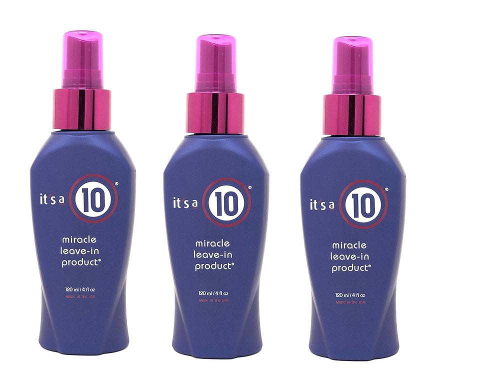 It's a 10 Haircare Miracle Leave-In bottle in a 3-pack for on-the-go hydration