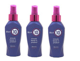 It's a 10 Haircare Miracle Leave-In bottle in a 3-pack for on-the-go hydration