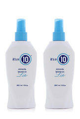 It's a 10 Haircare Miracle Leave-In Lite bottle pour for detangling and frizz control