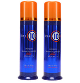 It's a 10 Haircare Miracle Leave-In Potion Plus Keratin bottle pour for frizz control.