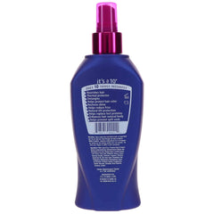 It's A 10 Haircare Miracle Leave-In Spray hands-on application for detangling and nourishment.