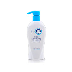 It's a 10 Haircare Miracle Volumizing Shampoo bottle boosts volume with clarifying cleanse.