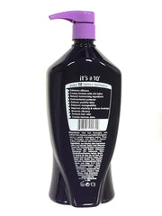 It's a 10 Haircare Silk Express Miracle Silk Shampoo lather delivers gentle cleansing and softness.