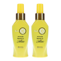 Its A 10 Miracle Blonde Leave-In bottle boosts shine for blondes