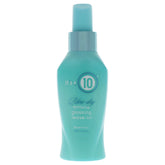 Its A 10 Miracle Blow Dry Glossing Leave-In bottle shows weightless shine and detangling.