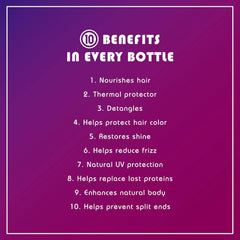 It's A 10 Miracle Leave-In frizz-control action calms hair texture.