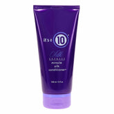 It's A 10 Silk Express Miracle Silk Conditioner bottle delivering silky, easy-to-tangle hair.