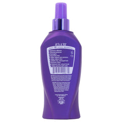 It's A 10 Silk Express Miracle Silk Leave-In application close-up for smooth blow-dry prep.