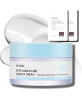 IUNIK Beta-Glucan cream jar closeup for deep hydration and barrier support.
