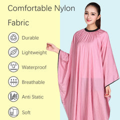 Iusmnur barber cape breathable nylon fabric for comfortable salon sessions