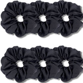 IVARYSS big-scrunchies black 6inch pack—gentle daily hair hold