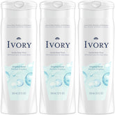 Ivory Body Wash Original bottle front shows dye-free, gentle-clean formula for the whole family.