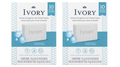 Ivory Clean Original Bar Soap front view highlighting compact packaging for gentle family washing.