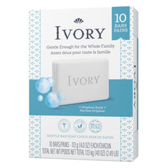 Ivory Clean Original Bar Soap slice view emphasizes pure ingredients and simple cleanse.