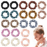 Ivyu gomas pelo satinado mini 20p coloridas, suaves y seguras para el cabello.