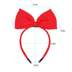 Ivyu Red Bow Headband complements Alice in Wonderland cosplay and whimsical party looks.