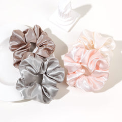 Ivyu scrunchies feature stretchy elastic that grips without slipping.