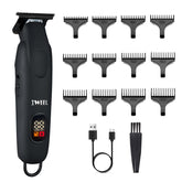 IWEEL beard trimmer close-up shows T-Blade for precise trimming and clean lines