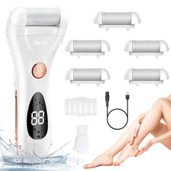 IWEEL callus remover packaging shows the full kit for at home pedicures